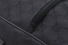 Authentic GUCCI Shoulder Cross Body Bag GG Canvas Leather 0181612 Black 1125J