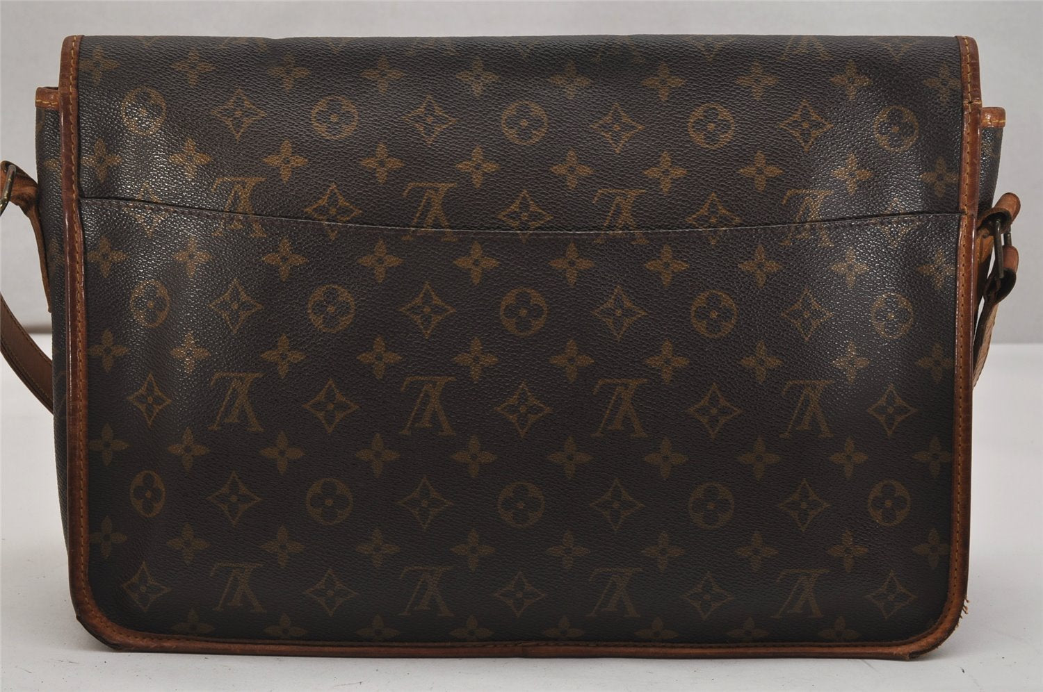 Authentic Louis Vuitton Monogram Gibeciere GM Shoulder Cross Bag M42246 LV 1125K