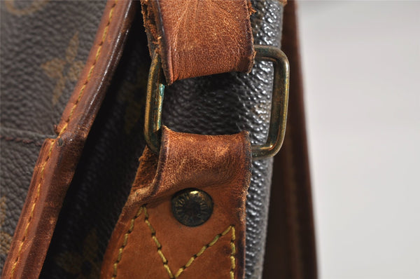 Authentic Louis Vuitton Monogram Gibeciere GM Shoulder Cross Bag M42246 LV 1125K