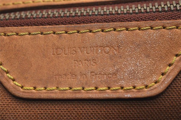 Authentic Louis Vuitton Monogram Gibeciere GM Shoulder Cross Bag M42246 LV 1125K