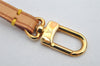 Auth Louis Vuitton Leather Strap For Pochette Accessoires Beige 13.8" LV 1127K