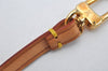 Auth Louis Vuitton Leather Strap For Pochette Accessoires Beige 13.8" LV 1127K