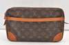 Authentic Louis Vuitton Monogram Compiegne 28 Clutch Hand Bag M51845 LV 1130K