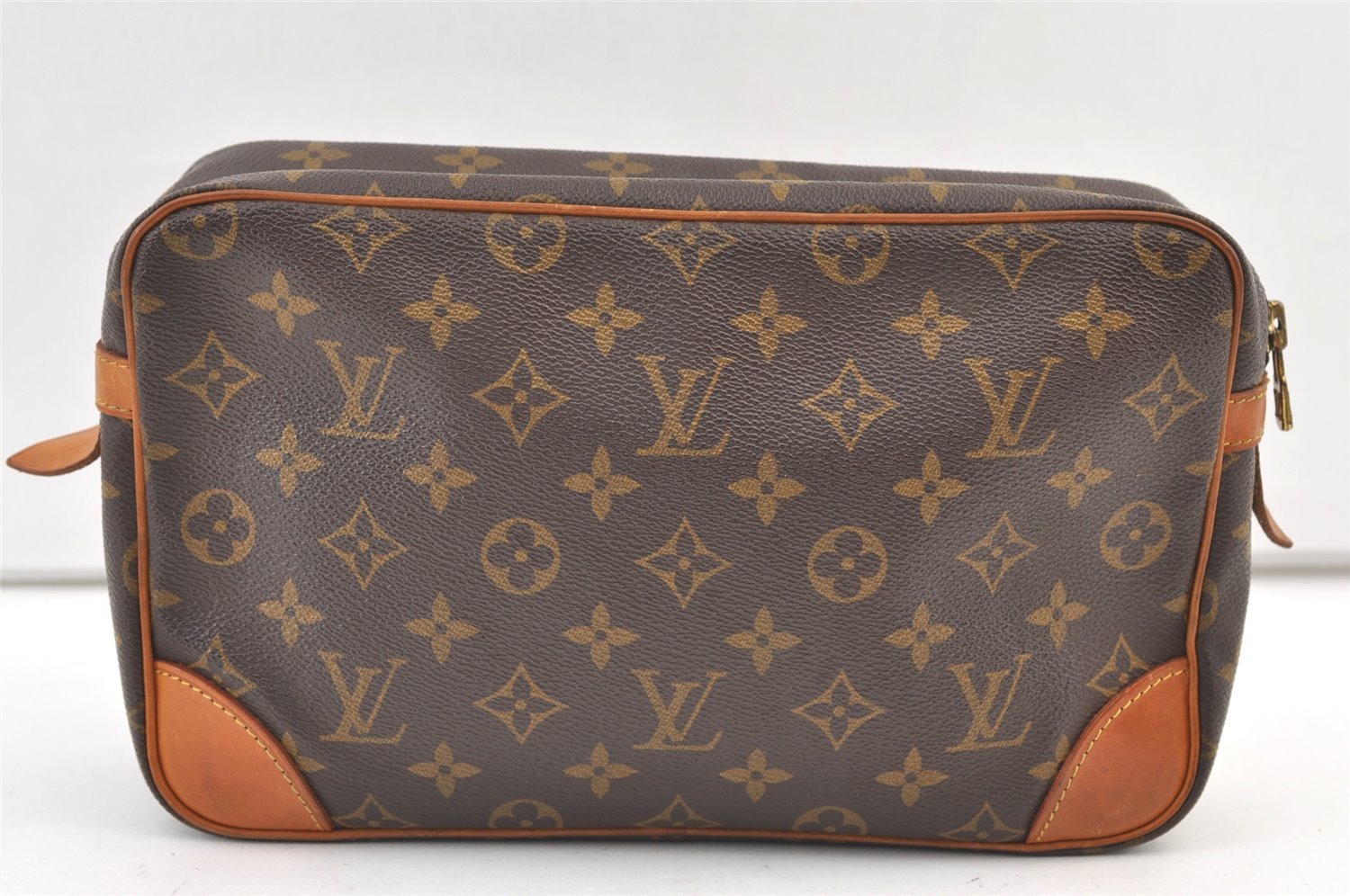 Authentic Louis Vuitton Monogram Compiegne 28 Clutch Hand Bag M51845 LV 1130K