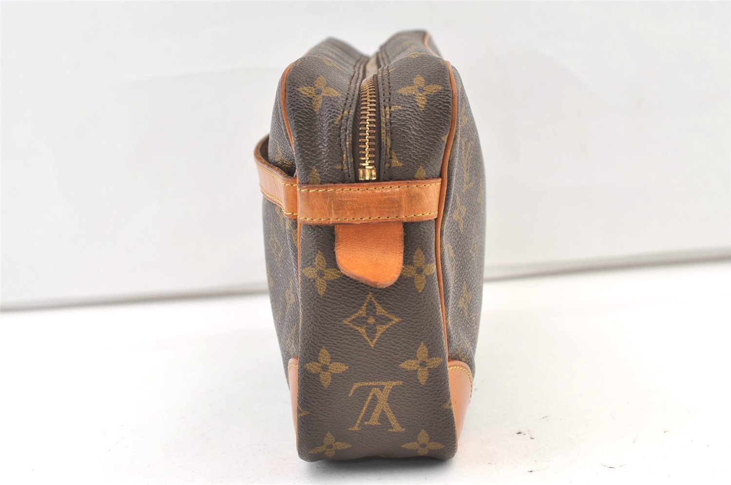 Authentic Louis Vuitton Monogram Compiegne 28 Clutch Hand Bag M51845 LV 1130K