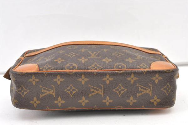 Authentic Louis Vuitton Monogram Compiegne 28 Clutch Hand Bag M51845 LV 1130K