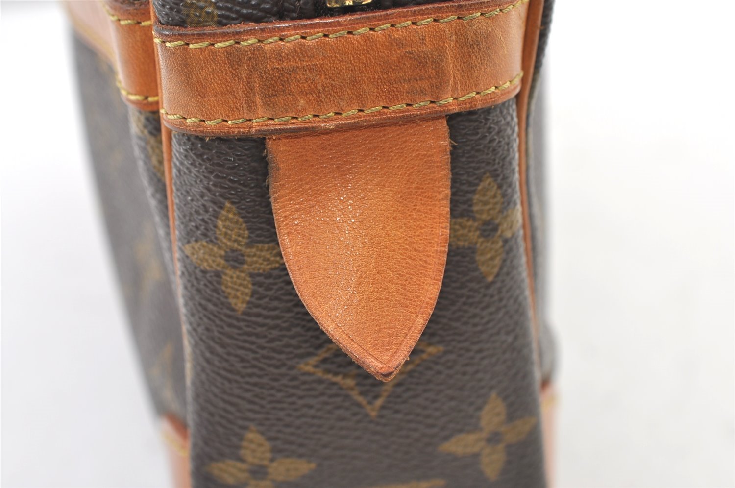 Authentic Louis Vuitton Monogram Compiegne 28 Clutch Hand Bag M51845 LV 1130K