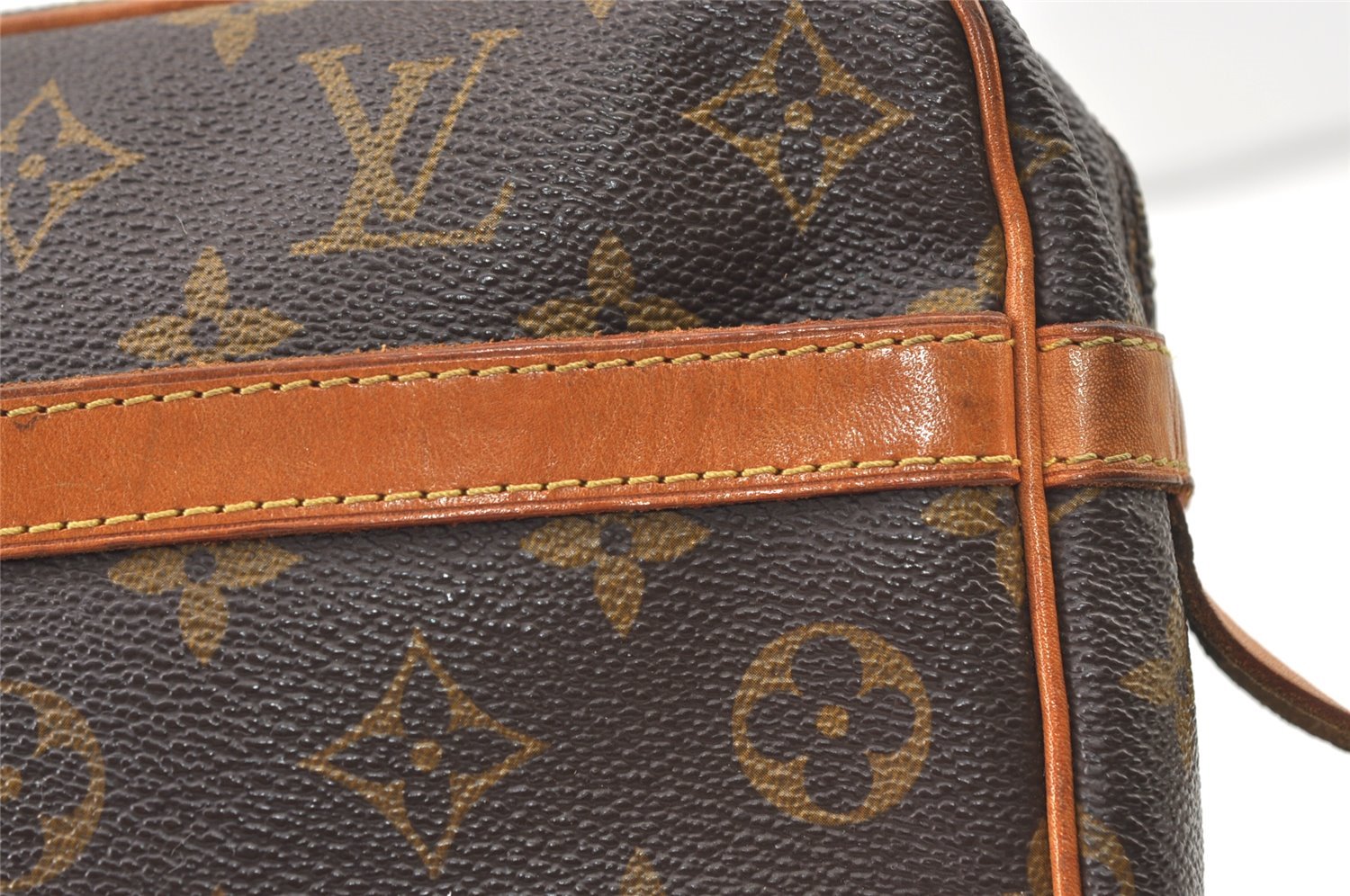 Authentic Louis Vuitton Monogram Compiegne 28 Clutch Hand Bag M51845 LV 1130K