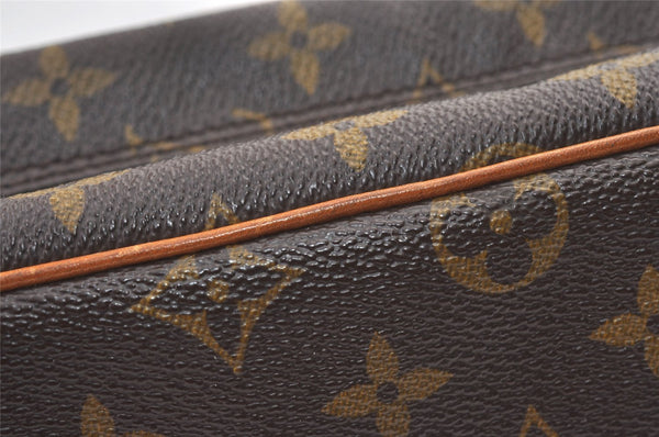 Authentic Louis Vuitton Monogram Compiegne 28 Clutch Hand Bag M51845 LV 1130K