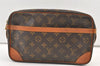 Authentic Louis Vuitton Monogram Compiegne 28 Clutch Hand Bag M51845 LV 1131K