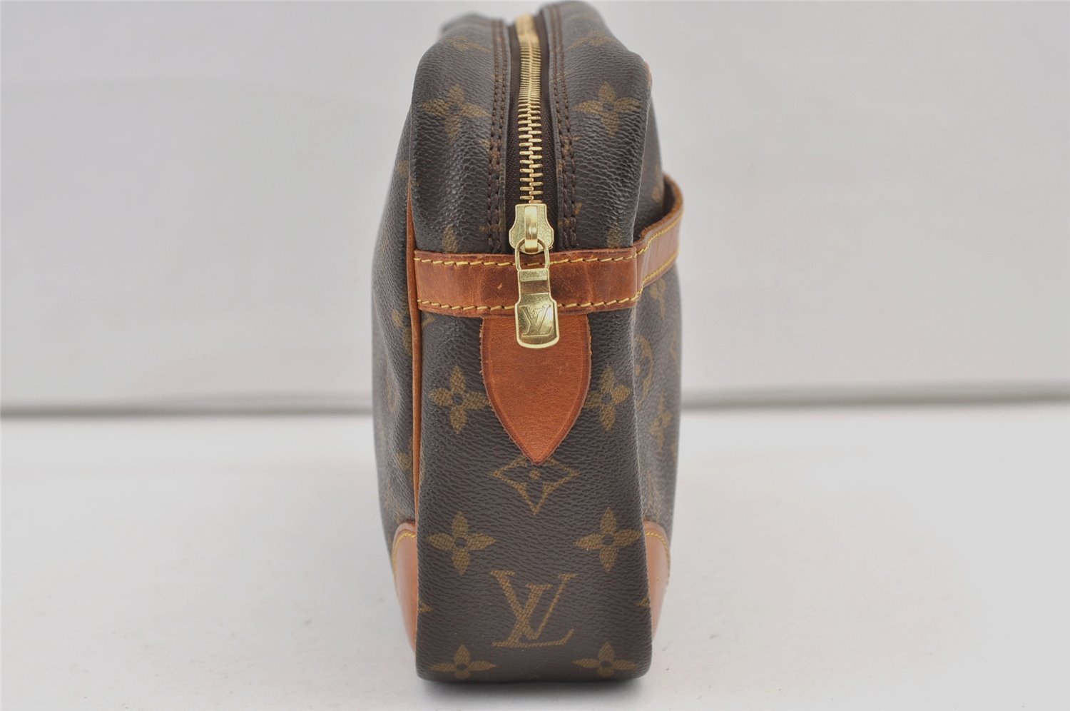 Authentic Louis Vuitton Monogram Compiegne 28 Clutch Hand Bag M51845 LV 1131K