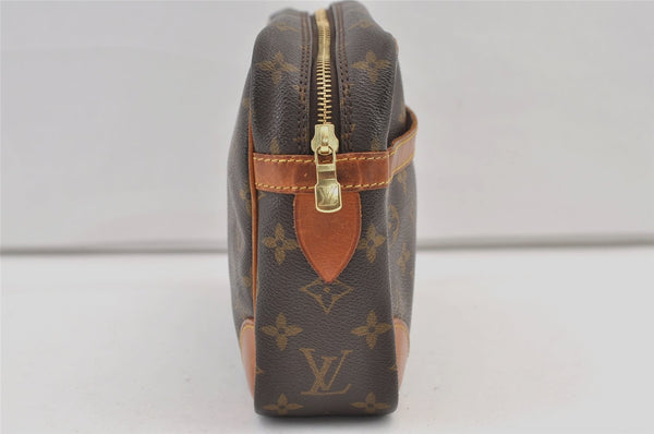 Authentic Louis Vuitton Monogram Compiegne 28 Clutch Hand Bag M51845 LV 1131K