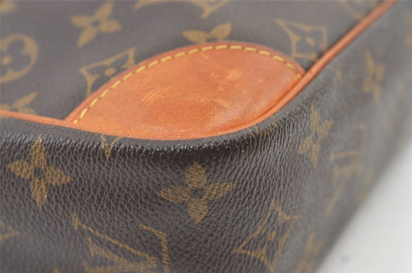 Authentic Louis Vuitton Monogram Compiegne 28 Clutch Hand Bag M51845 LV 1131K