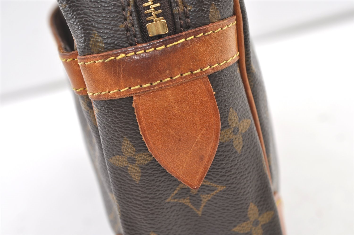 Authentic Louis Vuitton Monogram Compiegne 28 Clutch Hand Bag M51845 LV 1131K