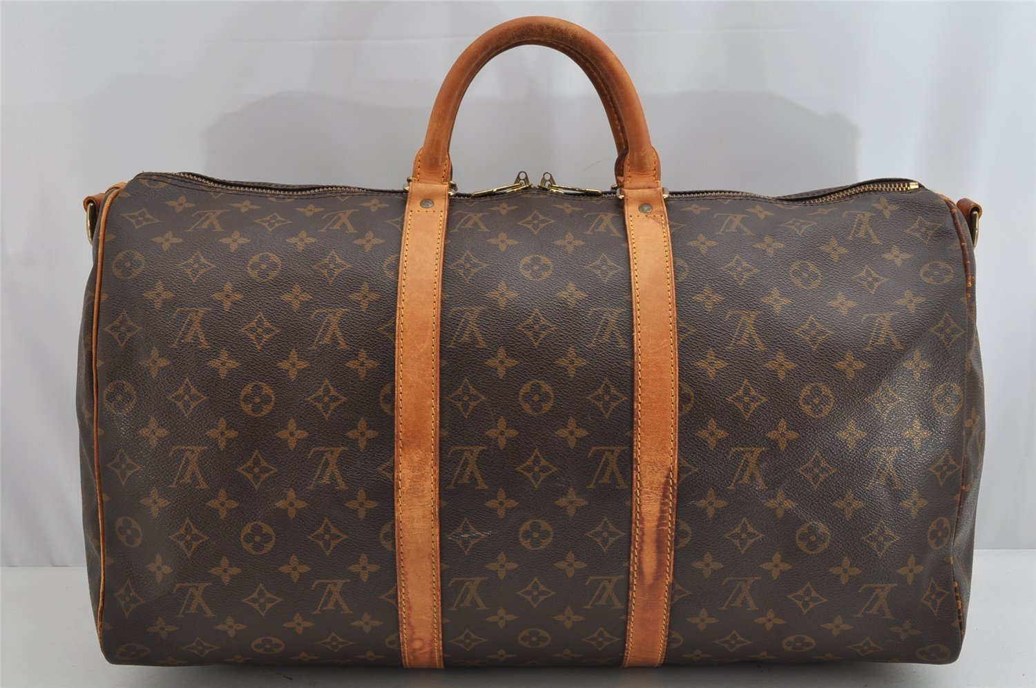 Authentic Louis Vuitton Monogram Keepall Bandouliere 50 M41416 Boston Bag 1133K