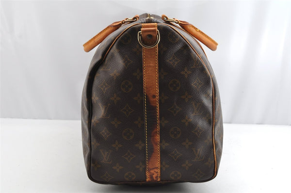 Authentic Louis Vuitton Monogram Keepall Bandouliere 50 M41416 Boston Bag 1133K