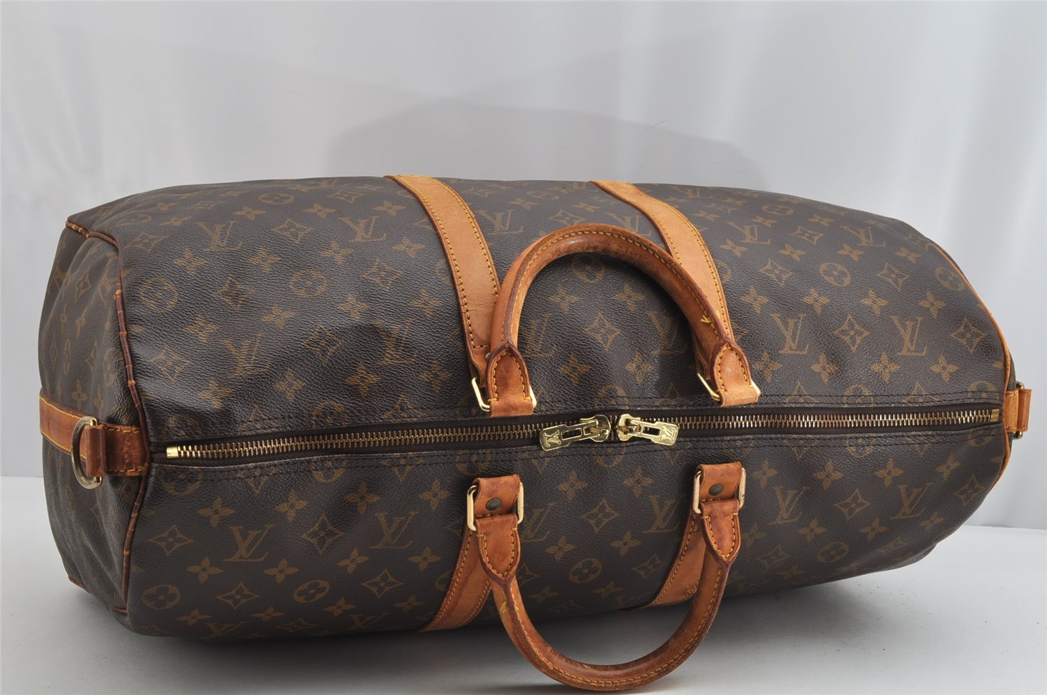 Authentic Louis Vuitton Monogram Keepall Bandouliere 50 M41416 Boston Bag 1133K