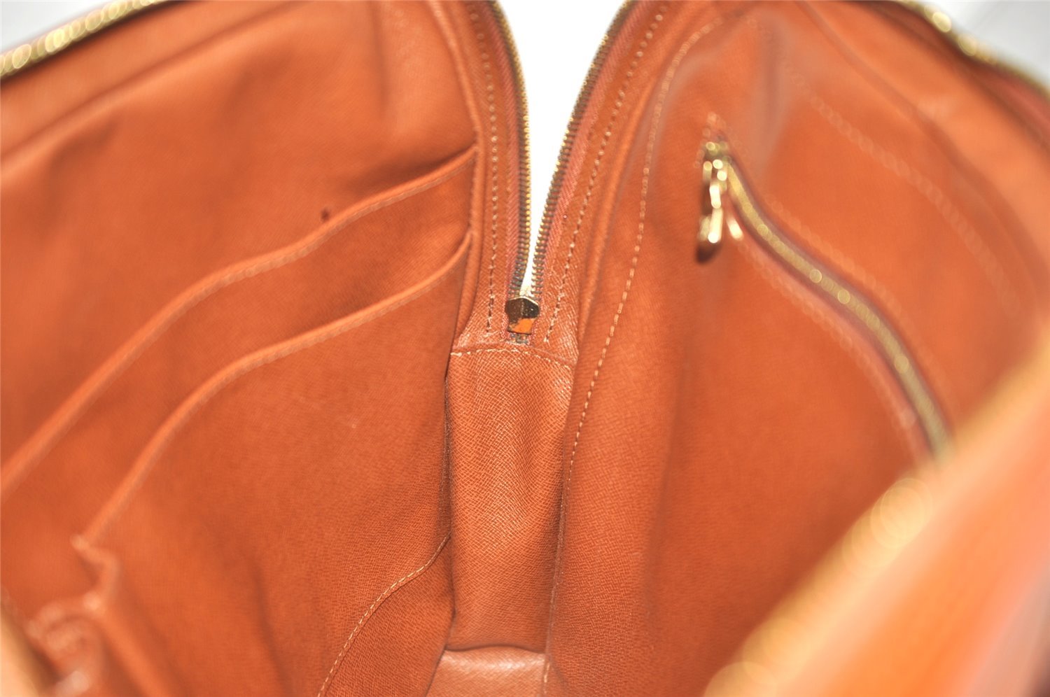 Authentic Louis Vuitton Epi Porte Documents Voyage Briefcase M54473 Brown 1135K