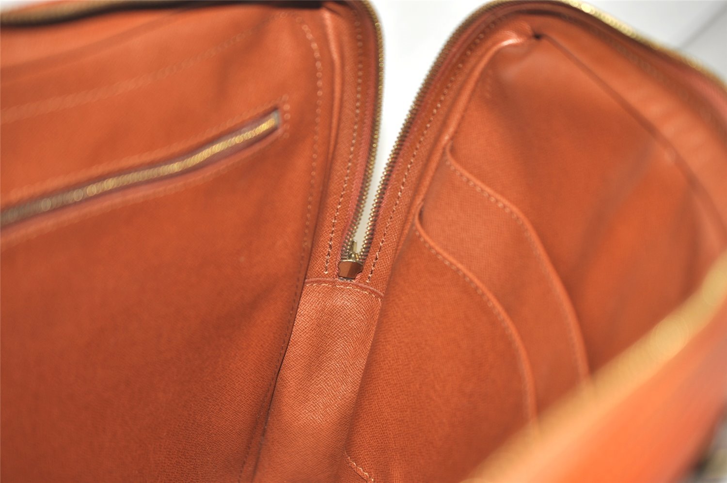 Authentic Louis Vuitton Epi Porte Documents Voyage Briefcase M54473 Brown 1135K