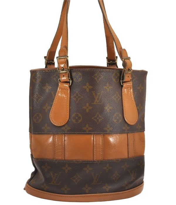 Authentic Louis Vuitton Monogram Bucket PM Shoulder Tote Bag USA Model LV 1137J