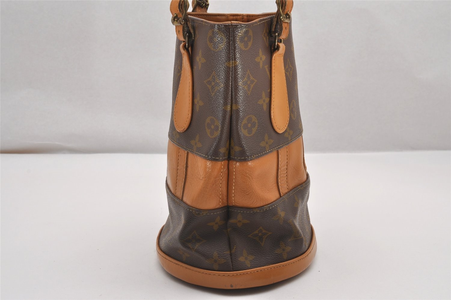 Authentic Louis Vuitton Monogram Bucket PM Shoulder Tote Bag USA Model LV 1137J