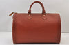 Authentic Louis Vuitton Epi Speedy 35 Hand Boston Bag Brown M42993 LV 1138K