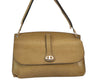 Authentic Christian Dior Vintage Shoulder Hand Bag Purse Leather Khaki 1141K