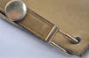 Authentic Christian Dior Vintage Shoulder Hand Bag Purse Leather Khaki 1141K