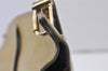 Authentic Christian Dior Vintage Shoulder Hand Bag Purse Leather Khaki 1141K