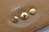 Authentic Christian Dior Vintage Shoulder Hand Bag Purse Leather Khaki 1141K