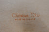 Authentic Christian Dior Vintage Shoulder Hand Bag Purse Leather Khaki 1141K