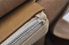 Authentic Christian Dior Vintage Shoulder Hand Bag Purse Leather Khaki 1141K