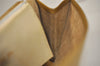 Authentic Christian Dior Vintage Shoulder Hand Bag Purse Leather Khaki 1141K