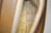 Authentic Christian Dior Vintage Shoulder Hand Bag Purse Leather Khaki 1141K