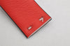 Authentic Salvatore Ferragamo Gancini Belt Leather 27.8-29.7" Black Red SF 1144K