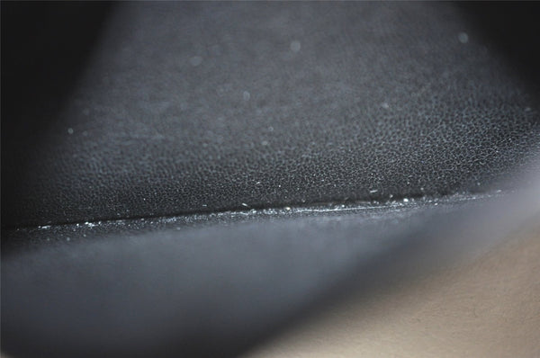 Authentic GUCCI Vintage Card Case Purse Leather 106658 Black 1146I