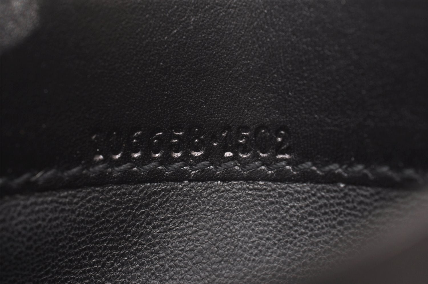 Authentic GUCCI Vintage Card Case Purse Leather 106658 Black 1146I