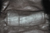 Authentic CHANEL Vintage Suede Shoulder Drawstring Bag Brown 1147I