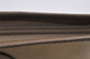 Authentic YVES SAINT LAURENT Clutch Hand Bag Purse PVC Leather Beige 1148K