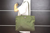 Authentic PRADA Vintage Nylon Tessuto Shoulder Hand Bag Green 1149I