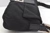 Authentic FENDI Mamma Baguette Shoulder Hand Bag Jersey Leather Black Junk 1149K