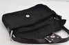 Authentic FENDI Mamma Baguette Shoulder Hand Bag Jersey Leather Black Junk 1149K