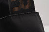 Authentic FENDI Vintage Nylon Leather Tote Hand Bag Black 1152K