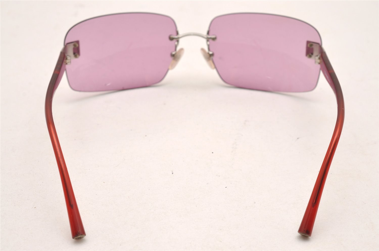 Authentic CHANEL Sunglasses CC Logos CoCo Mark Titanium 4026 Pink 1153J