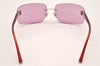 Authentic CHANEL Sunglasses CC Logos CoCo Mark Titanium 4026 Pink 1153J