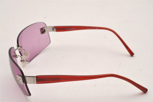 Authentic CHANEL Sunglasses CC Logos CoCo Mark Titanium 4026 Pink 1153J
