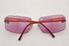 Authentic CHANEL Sunglasses CC Logos CoCo Mark Titanium 4026 Pink 1153J