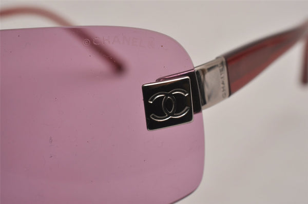 Authentic CHANEL Sunglasses CC Logos CoCo Mark Titanium 4026 Pink 1153J