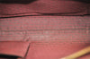 Authentic Cartier Vintage Clutch Hand Bag Purse Leather Bordeaux Red 1153K