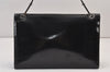 Authentic GUCCI Vintage Shoulder Hand Bag Purse Enamel 0013033 Black 1154K